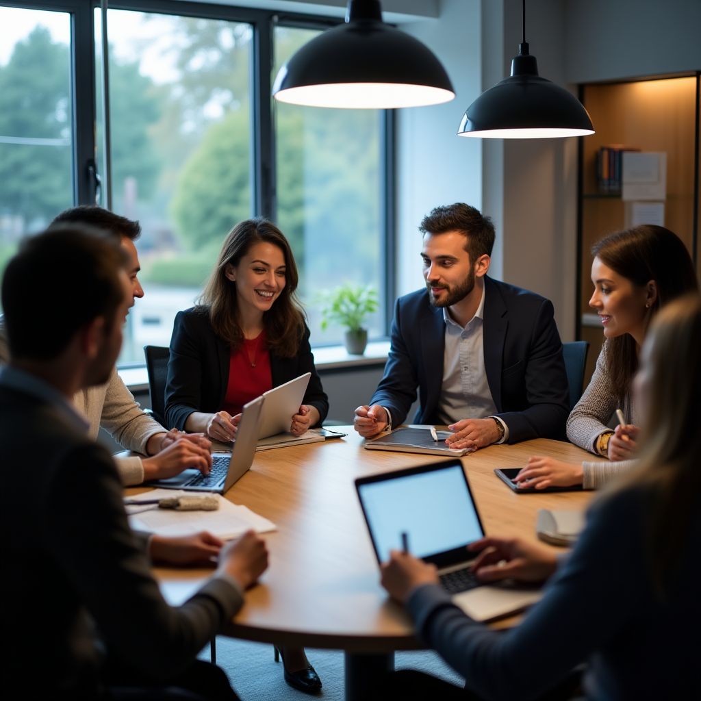 Capacitación empresarial en equipo